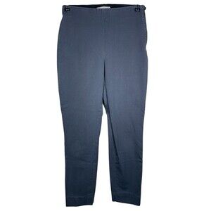 Everlane Womens Work Pant Sz 2  Charcoal  Side-Zip Ankle Stretch Cotton Side Zip